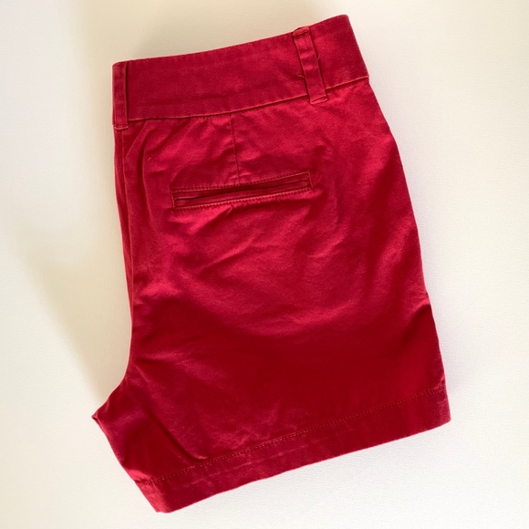 LOFT Red Chino 4" Shorts - EUC - Sz 4 - Picture 4 of 4